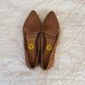 NWT Brown leather flats